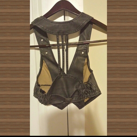 Faux leather vest. Very sexy! - Picture 3 of 3