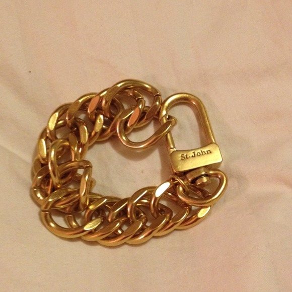 St. John collection gold chain bracelet