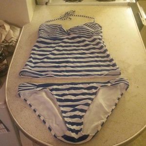 Nwot striped tankini