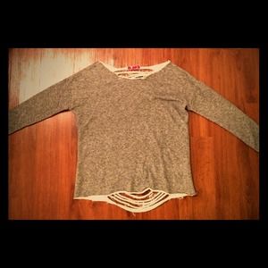 Shredded back sweater for my more daring ladies!