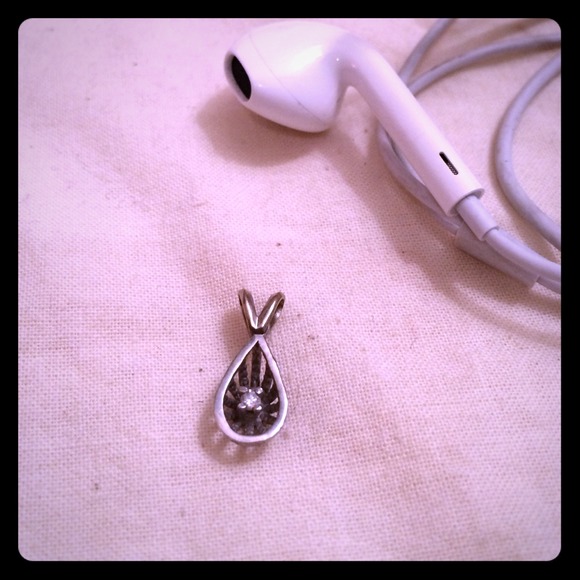 Beautiful silver and diamond pendant