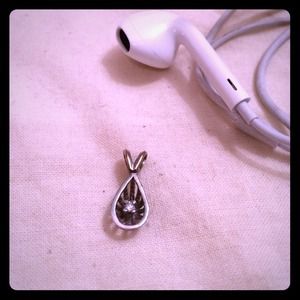 Beautiful silver and diamond pendant
