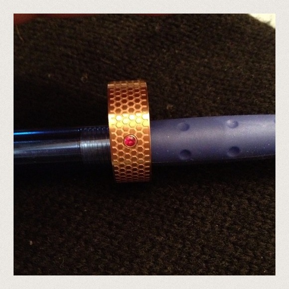 Titanium, 10k Henri Purec, with Ruby (real) - Picture 2 of 2