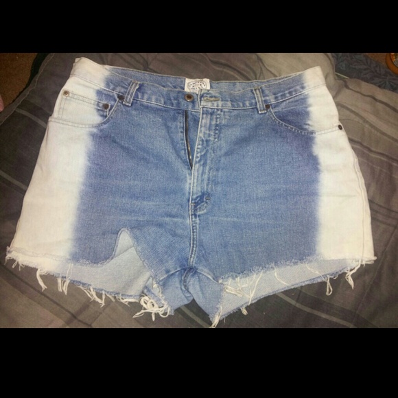 Handmade denim blue jean shorts - Picture 1 of 1