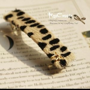 Zebra Print Hair Clip