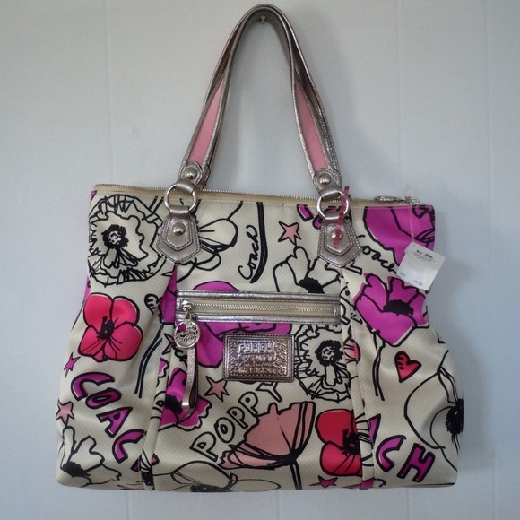 ❤❤Coach Poppy Glam Tote