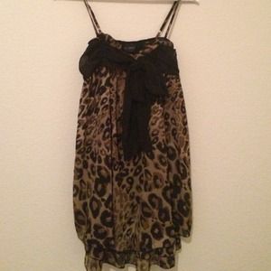 🌟TRADED🌟Daytrip brand cheetah tank dress