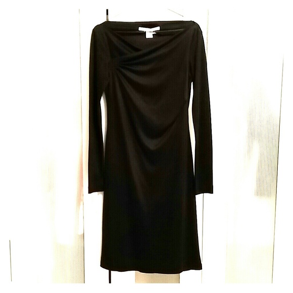SOLD!! Diane Von Furstenberg Black Cocktail Dress