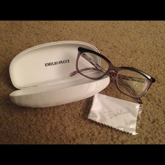 Exclusive Emilio Pucci Cat Eye Glasses Frame - Picture 3 of 4