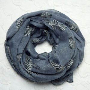 Zebra printed scarf