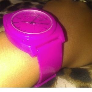 Nixon pink - purple analog watch