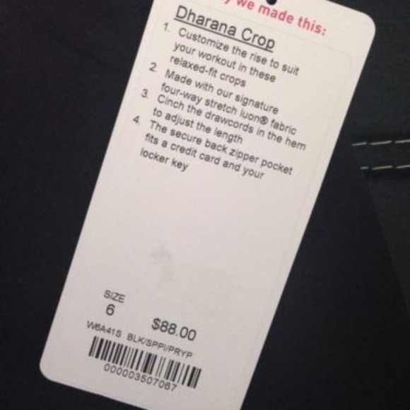 Lululemon Dharana Yoga Crops 6 - Picture 4 of 4