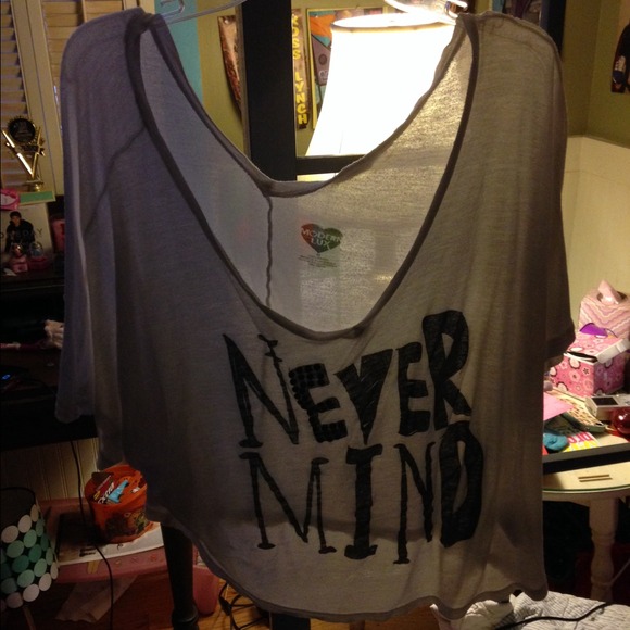 A off the shoulder shirt