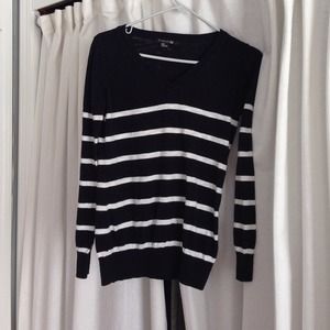 Black Striped Sweater
