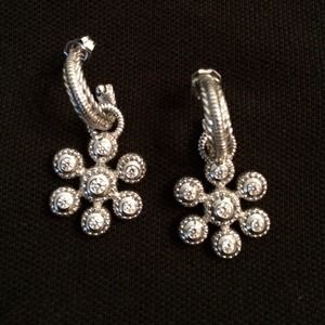 Judith Ripka Snow Flake Earings