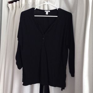Black 3/4 Sleeve Shirt
