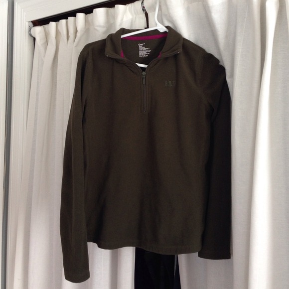 Forest green fleece 3/4 zip. - Picture 1 of 1
