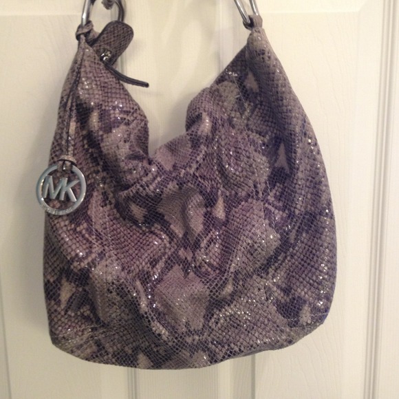 Michael Kors snake skin handbag