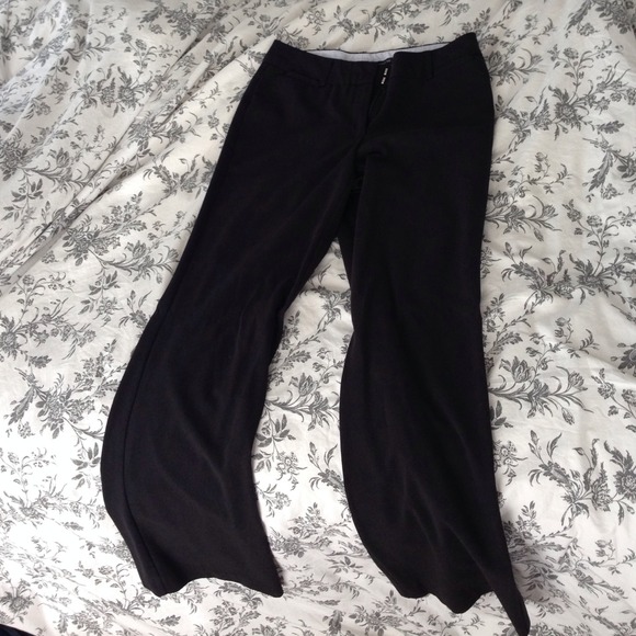 Black dress slacks.