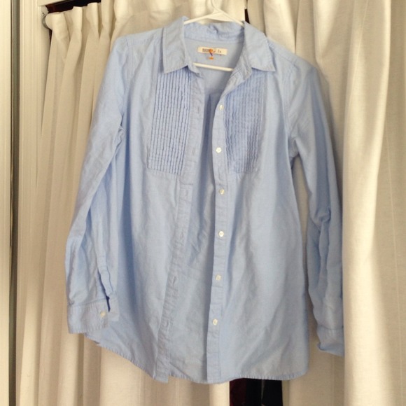 Baby blue button up.