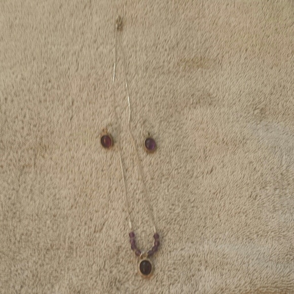 Sold in bundle amethyst necklace set - Picture 3 of 3