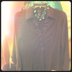 Brown Faux Suede Shirt