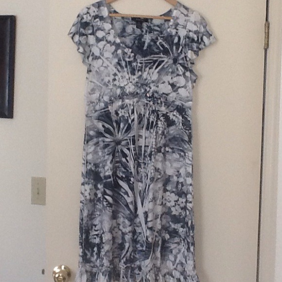 Black, white & gray dress