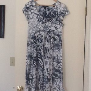 Black, white & gray dress