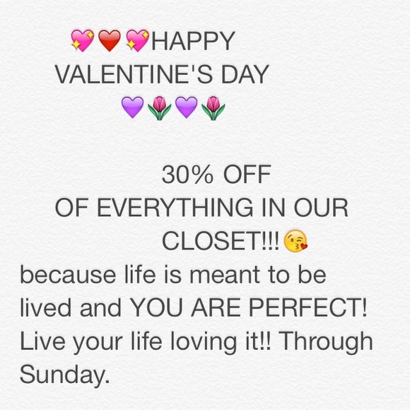 Sale on everything in our closet!!