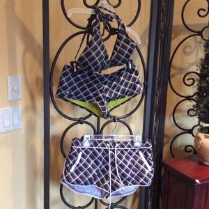 SOLD 3 pc. Hurley Swinsuit/shorts