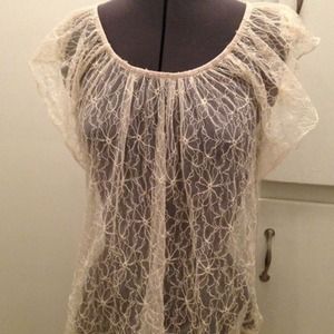 Poetry lace top Ivory Size Small