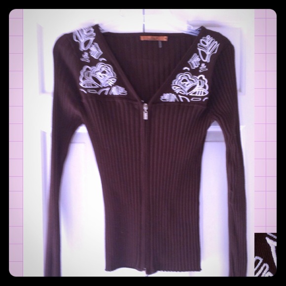 Brown ribbed sweater ..NWOT