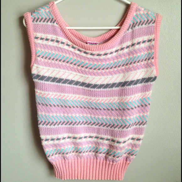 Sold- Vintage Pastel Vest