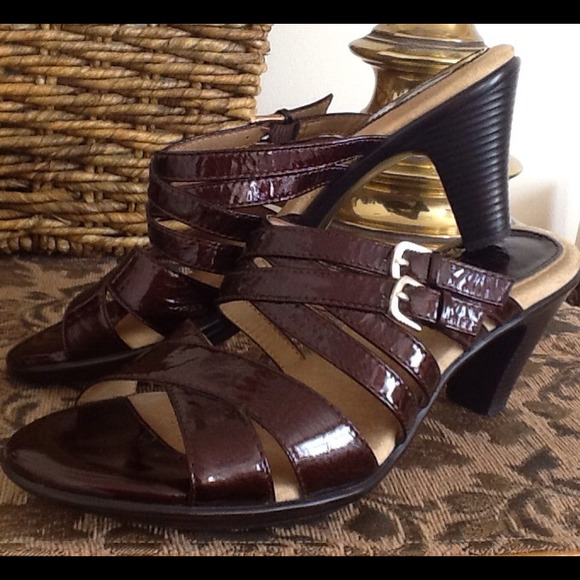 Dark brown dress sandals