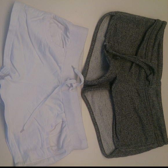 **** SOLD ****Grey shorts and white shorts
