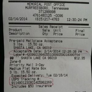 Proof for trade for @calisgurl85