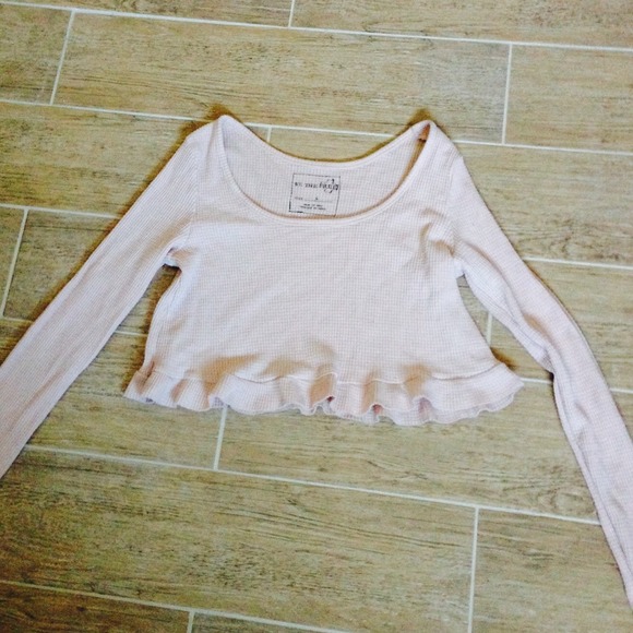 FP Cropped thermal with ruffle