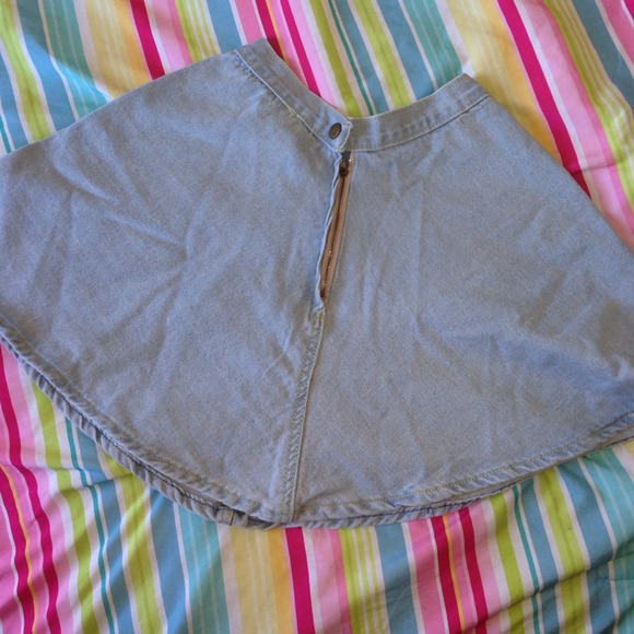Denim Circle Skirt