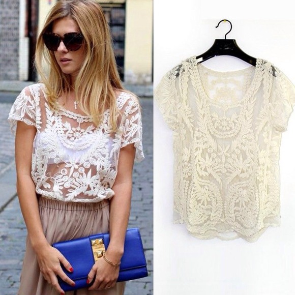 Tops - ❗Bundled❗🔱PM_Editor Pick🔱Cutest Lace Top