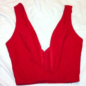 Very Sexy LowCut Red CropTop