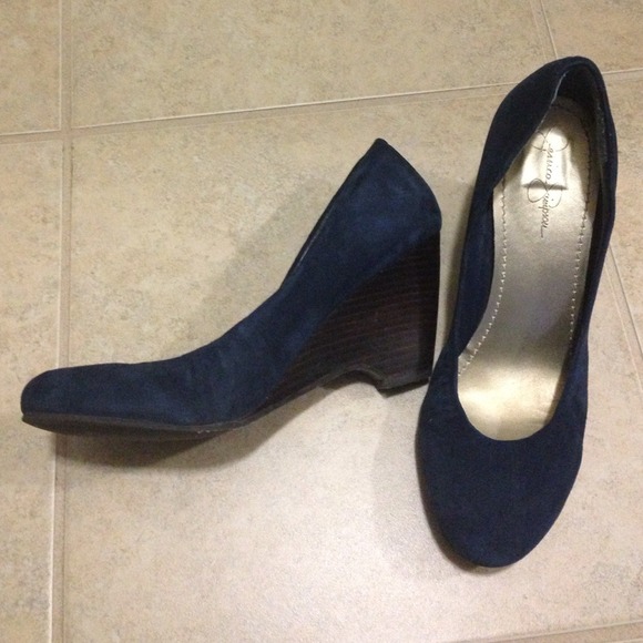 Jessica Simpson suede wedges