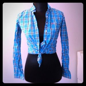 Hollister shirt and bebe jacket