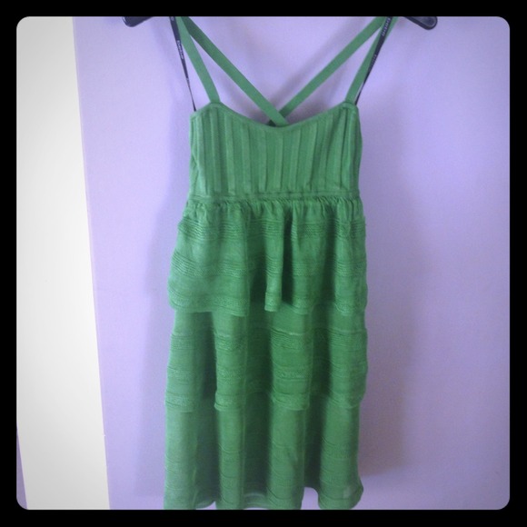 Bebe Green Dress