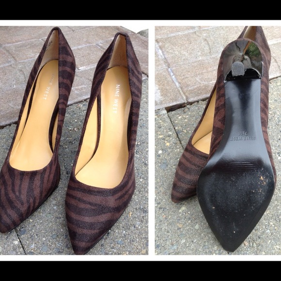 💕 HOST PICK 💕SHOES GONE WILD!  ZEBRA SUEDE PUMPS - Picture 2 of 2