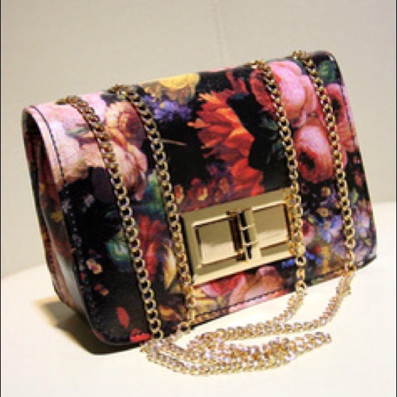 Floral Crossbody Purse and Handbag.