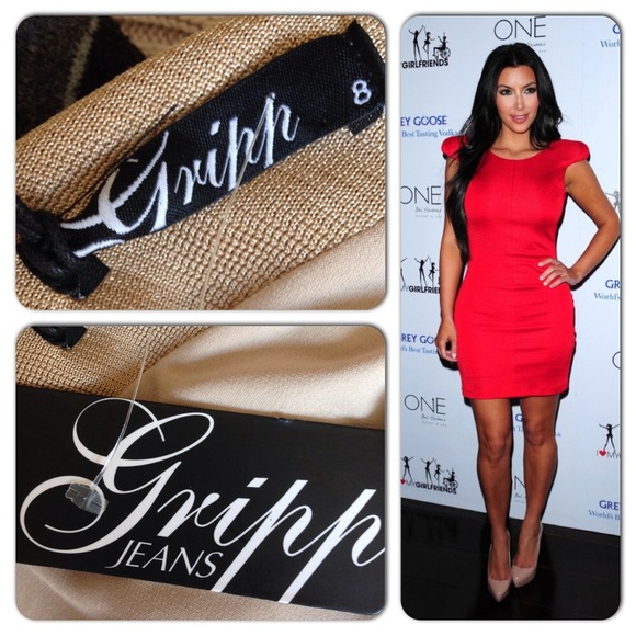 NWT Gripp Cream Nude Bodycon XS Small - Picture 3 of 4