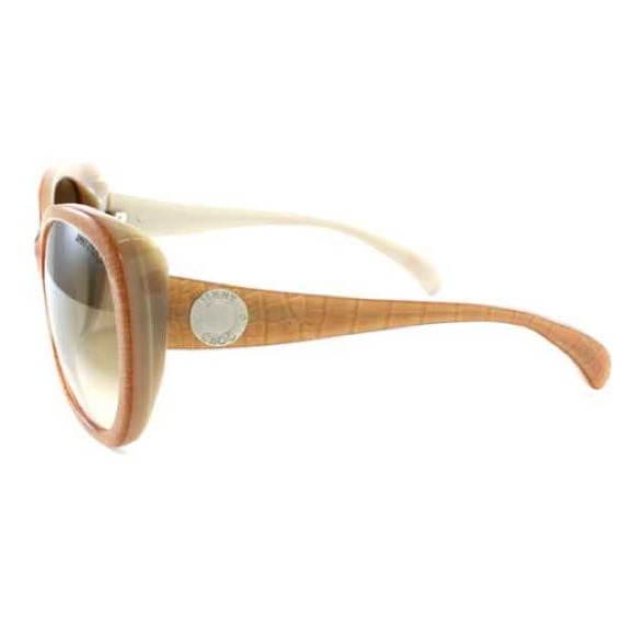 💯Authentic Jimmy Choo Julie Nude Croc Sunglasses - Picture 3 of 4