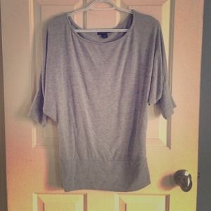 Gray light weight sweater