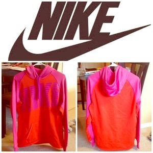 NWOT pink and orange Nike hoodie