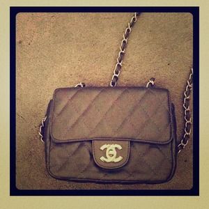 New  Chanel inspired bag. Color: gray. New